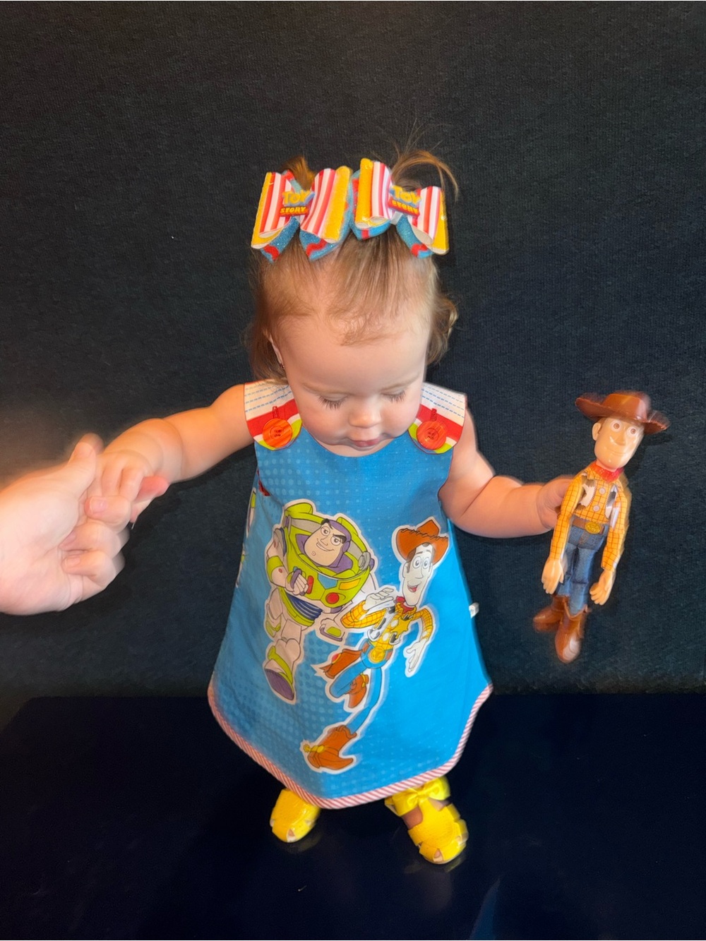 Toy Story Blue Kids Dress with Buzz Lightyear & Woody